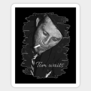 Tom waits \\ Brush Art Magnet